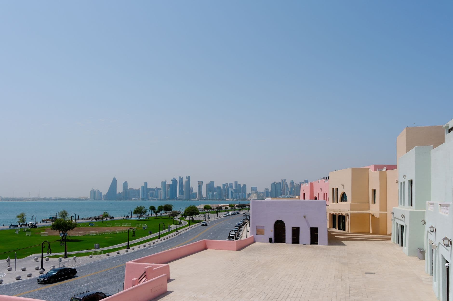 Scorcio di Doha, a poca distanza dall'aeroporto